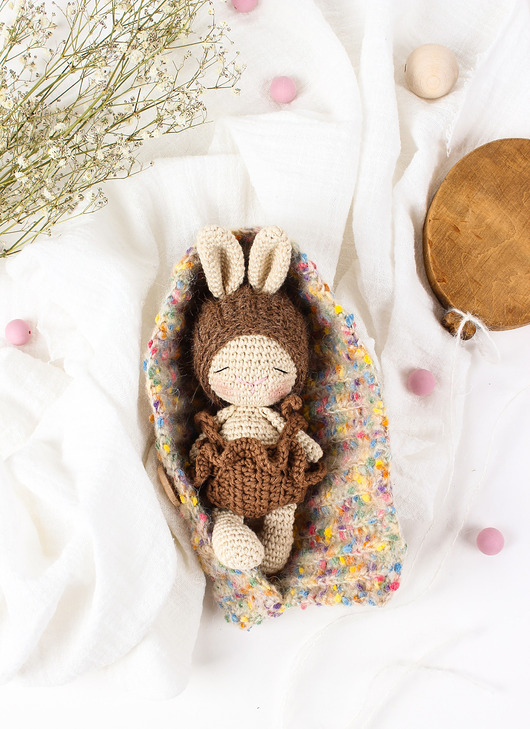 misie i maskotki Króliczek w śpiworku - ostatni dostępny od ręki