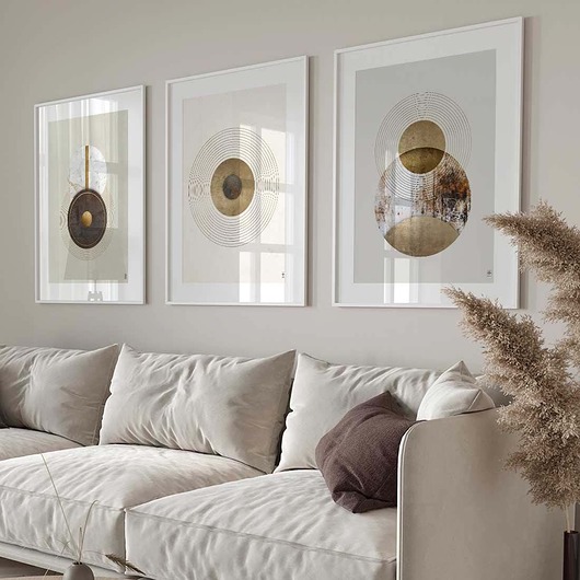 plakaty Zestaw plakatów - Geometryczne abstrakcje (30x40cm)