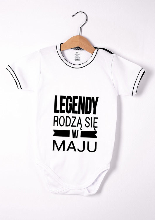 Body dziecięce-  Legendy w maju białe AllbagAllprints