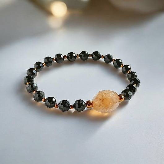 bransoletki z kamieni naturalnych OCHRONA - BOGACTWO - efektowna bransoletka