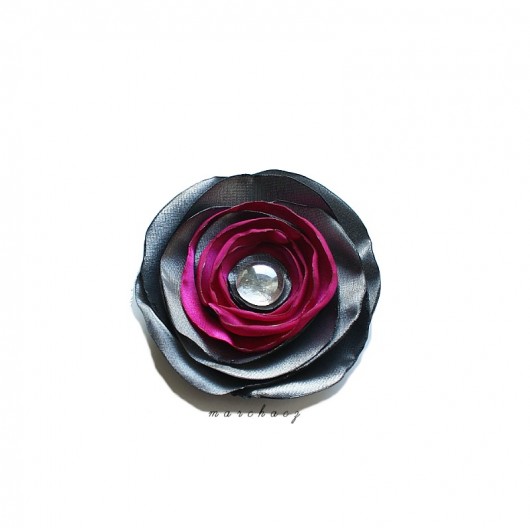 Grey fuchsia Manufaktura broszki