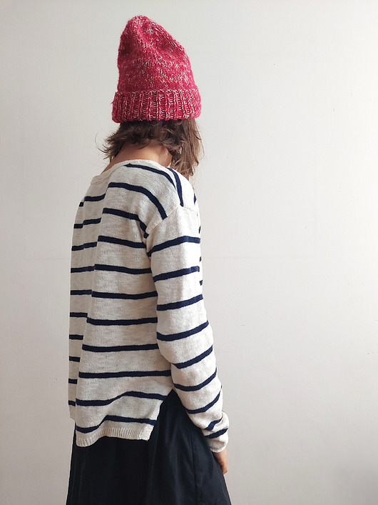 czapki damskie Na drutach "HA_03" alpaca&silk&wool