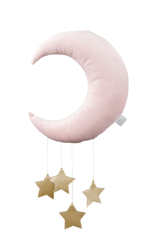 Księżyc dekoracyjny róż pudrowy Cotton & Sweets