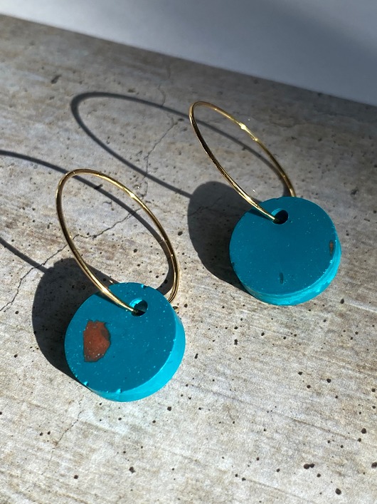 kolczyki - inne Okrągłe  kolczyki na cienkich kółkach