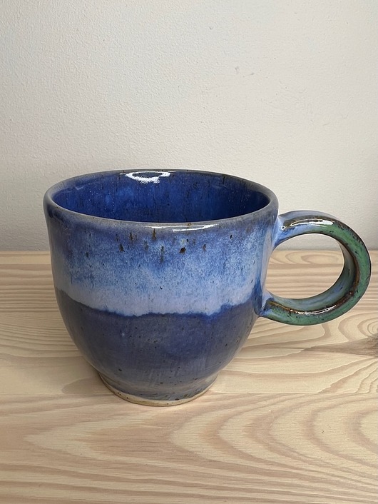 kubki Kubek niebieski w piegi