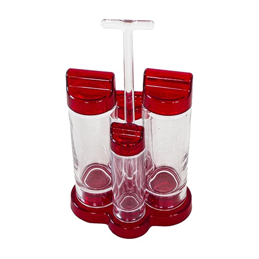 kuchnia - różne Zestaw do przypraw, włoski design, lata 80, produkcja: Fratelli Guzzini