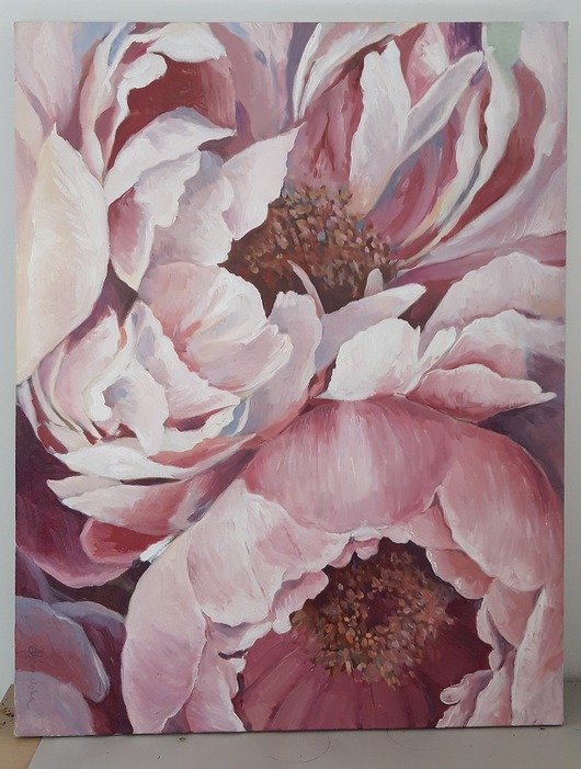 obrazy Obraz olejny" Peonie IV"