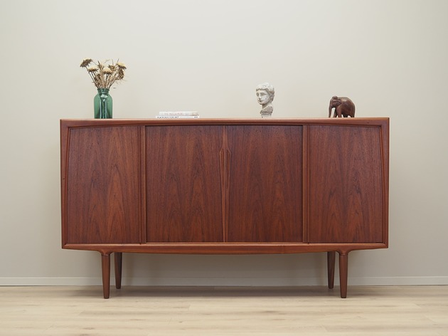 komody i szafki Highboard tekowy, duński design, lata 60, produkcja: Omann Jun
