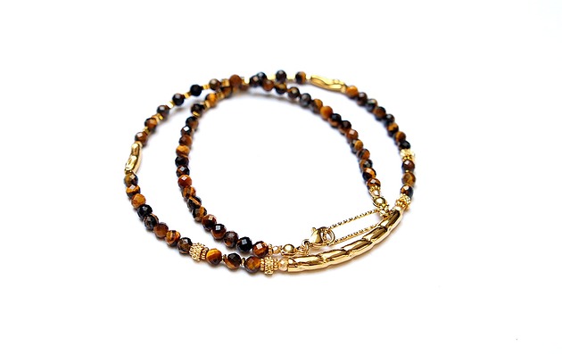 chokery Tygrysie oko vol. 2 /choker/ 28.04.25 naszyjnik - Szlachetna kolekcja