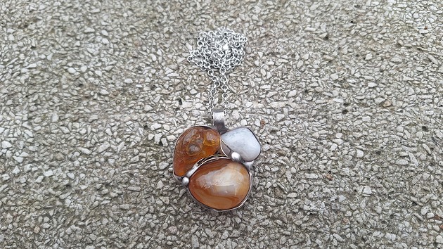 wisiory Agaty z dodatkiem - wisiorek