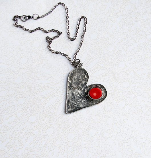 wisiory S A L E : unikatowy naszyjnik : serce