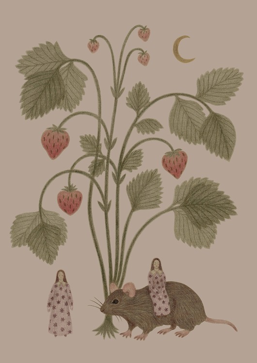 obrazy i plakaty do pokoju dziecięcego Strawberry Bush