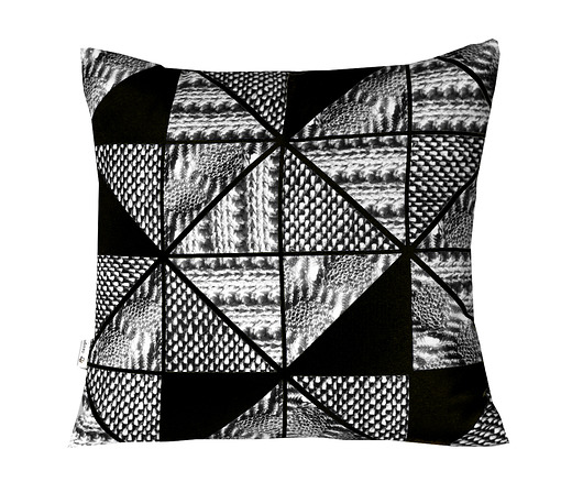 FINALSALE! Dzianinowy patchwork - poszewka 45cm AT design