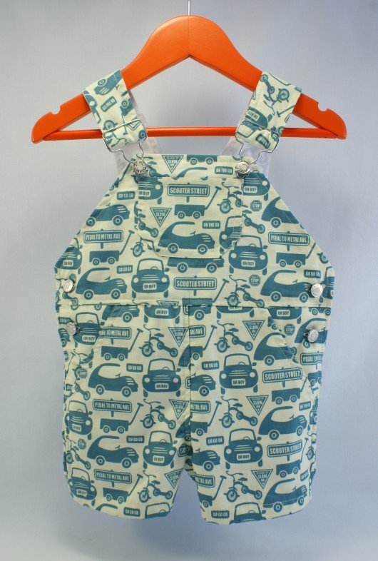 Ogrodniczki SAMOCHODY  (XS) 80 cm 12-18 miesięcy Little Sophie