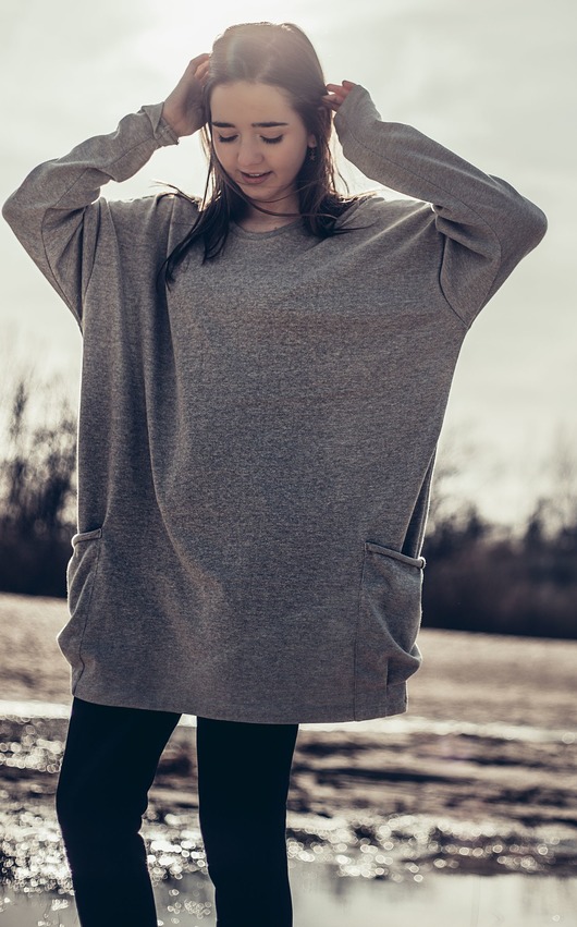 Sweter CLOUDLESS GRAY Loose