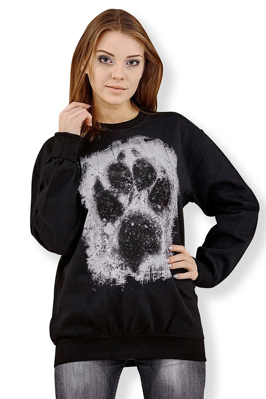 bluza z kapturem damska Bluza marki UNDERWORLD unisex Animal footprint