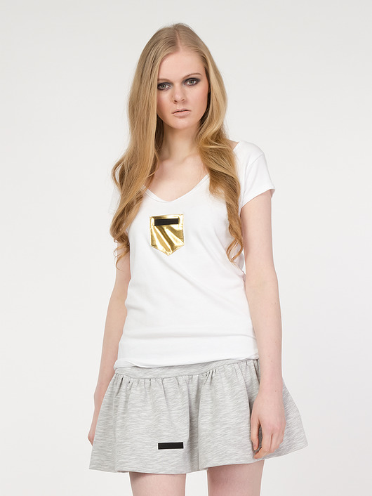T-shirt biały YY500249_RAL9003_1021 YULIYA BABICH