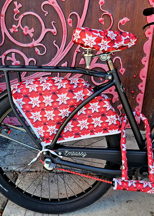 akcesoria do roweru Osłona koła świąteczna płatki śniegu wodoodporna