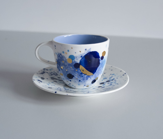 filiżanki Porcelanowa kosmiczna filiżanka