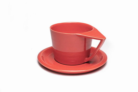 Filiżanka cappuccino, Koralowa MANOceramics