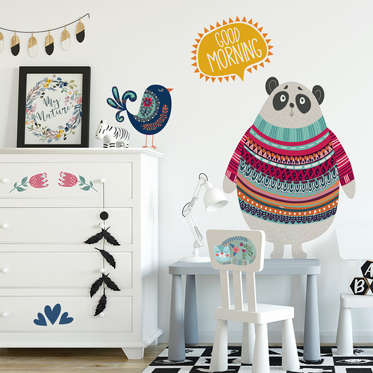 naklejki ścienne do pokoju dziecka Naklejki ścienne Skandi-Panda