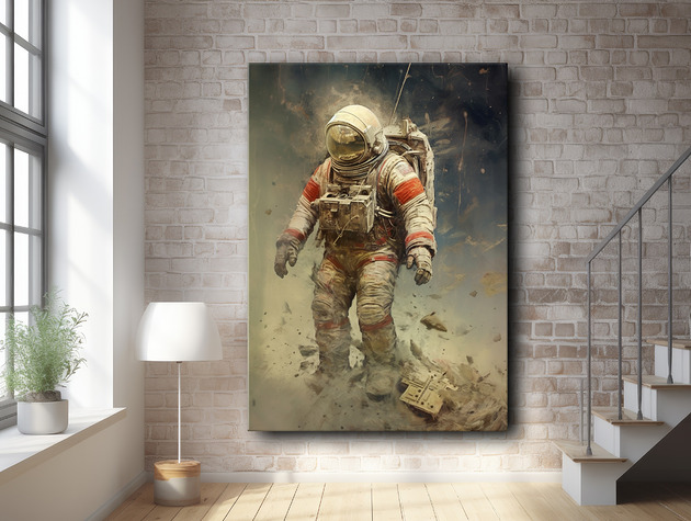 plakaty Kosmonauta - Plakat - Druk - Abstrakcja, Surrealizm, Loft #4