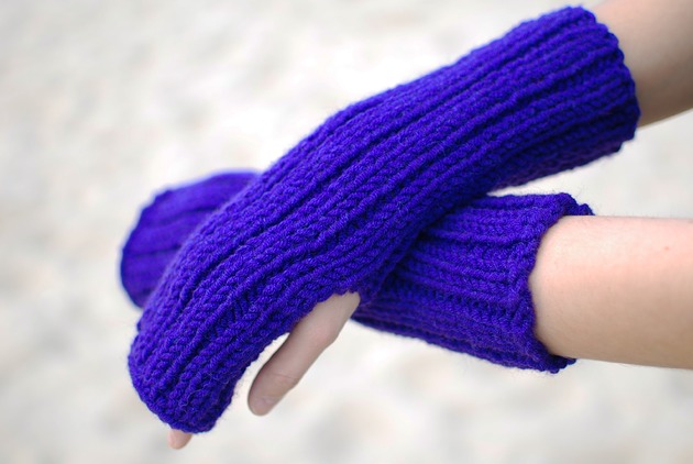 rękawiczki damskie Mitenki FLOSSY FIOLET