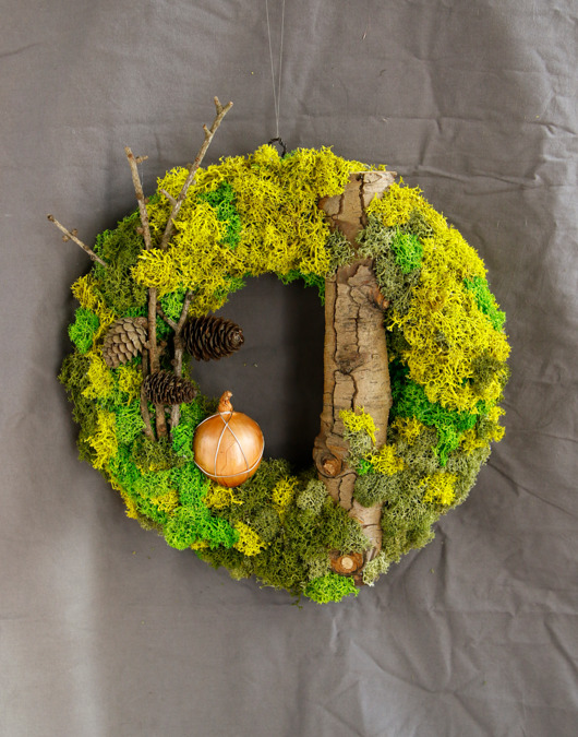 wianki Wianek dekoracyjny z mchu