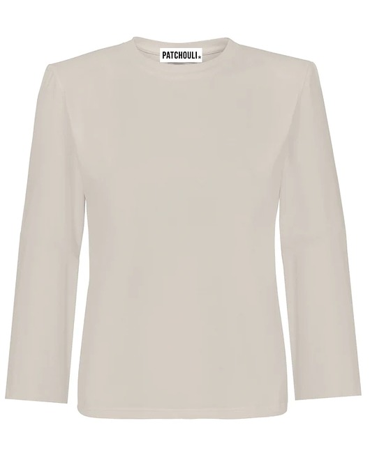 bluzki z długim rękawem damskie Longsleeve proud light beige