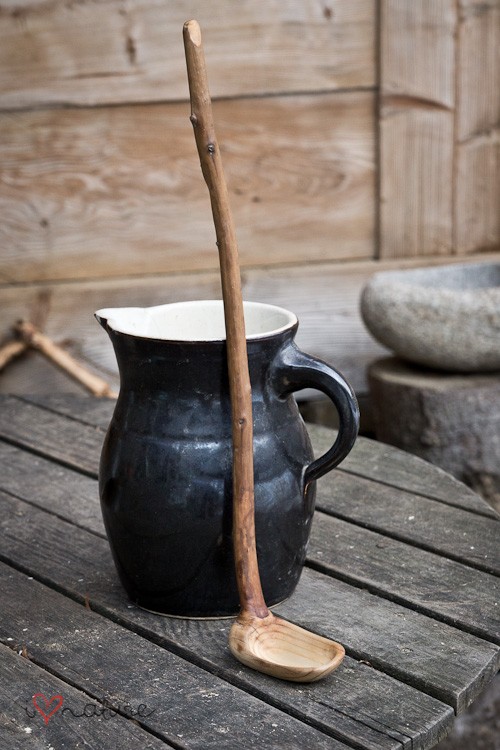 Chochelka &quot;Driftwood ladle&quot; i love nature