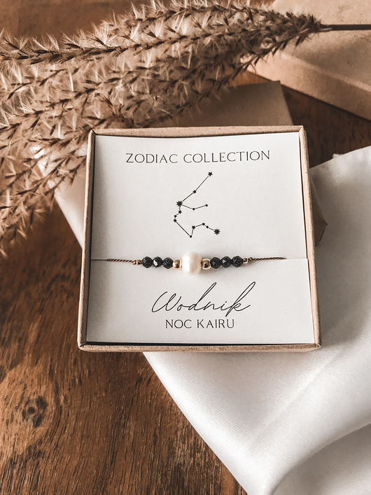 bransoletki na sznurku Bransoletka znak zodiaku Wodnik noc Kairu