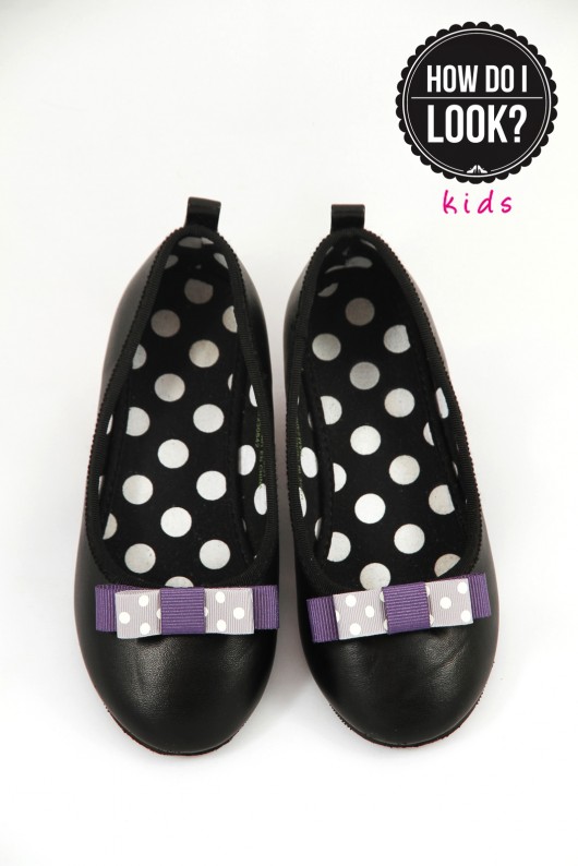 Mini's Bow - Grey - klipsy do butów HowDoILook