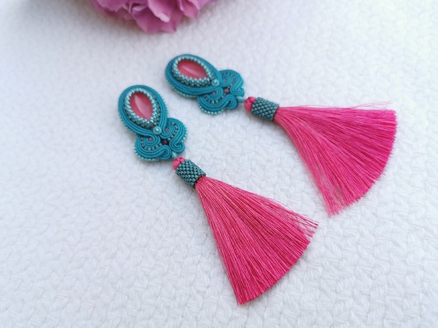 kolczyki chwosty Kolczyki chwosty Classic Boho Coral Reef