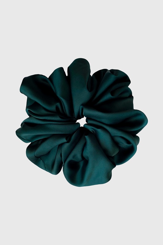 gumki do włosów Gumka do włosów zielona Scrunchie Maxi Elegant Green
