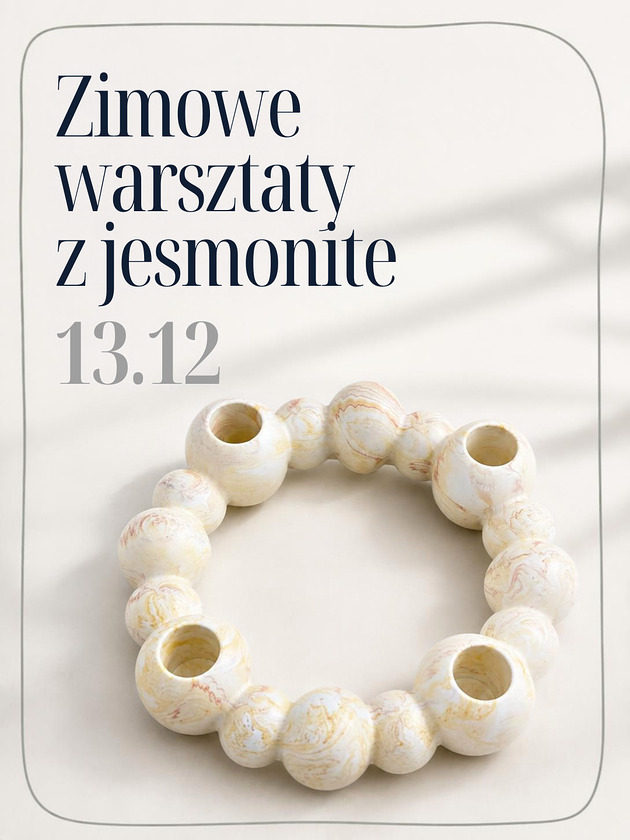 dodatki - różne Zimowe warsztaty - jesmonite