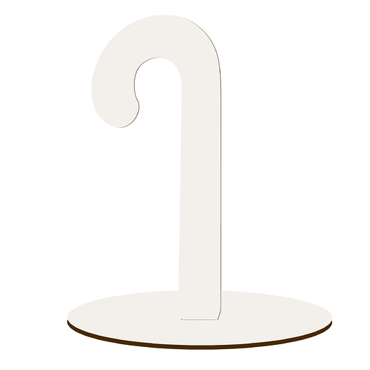 dekoracje świąteczne Figurka na Boże Narodzenie Laska Cukrowa Drewniana Dekoracja BIAŁA 10 SZT