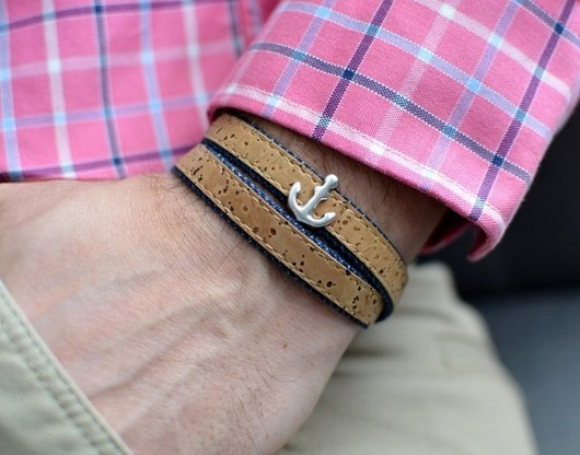 Bransoletka KOREK+JEANS JOYEE CORK ANCHOR Beezoo