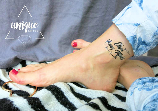 Strzały, Kieliszek, Pierścionek/ Panna Młoda,  Unique Tattoo