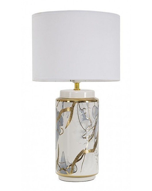 lampy stołowe Lampa Stołowa Lampa Stojąca Ceramiczna Glam Bianco