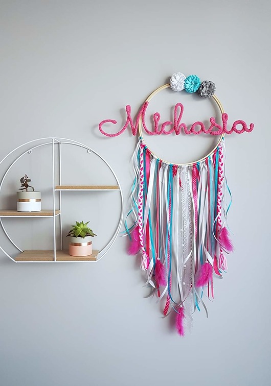 łapacze snów Łapacz Snów z imieniem dziecka. Kolory dowolne