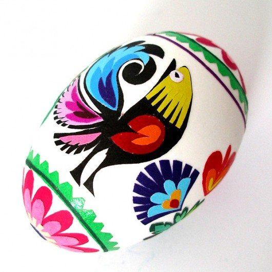 Polish-Style Paper Cutout Easter Egg_17 na ludowo