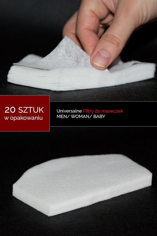 Filtry ochronne do maseczek 20szt SAKWA