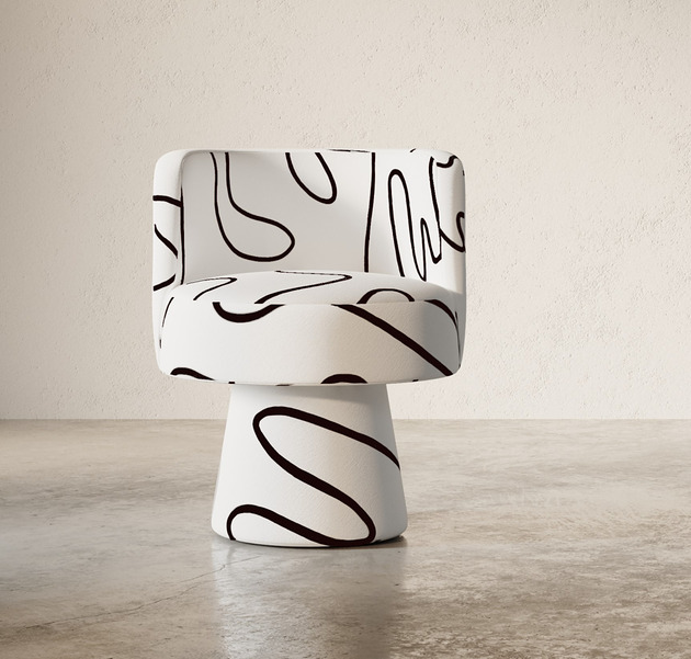 fotele Fotel obrotowy  BLACK LINE NO.2