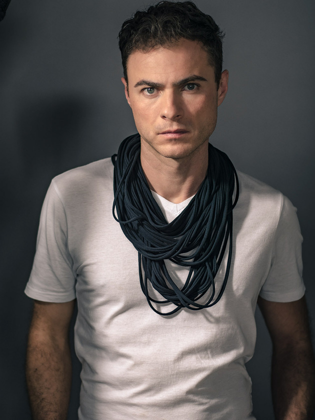 moda - inne Naszyjnik dzianinowy - ciemny granat (unisex)