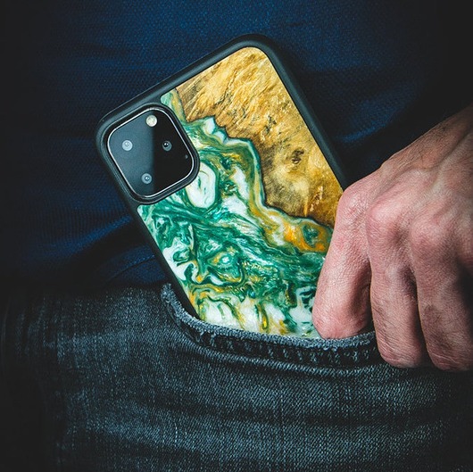 etui na telefon ETUI DREWNIANE UNIQUE - 4 ŻYWIOŁY WODA - XIAOMI