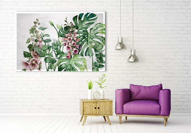 obrazy Obraz na płótnie OGRÓD 60x40cm