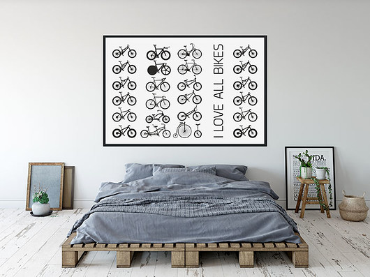 plakat. I love all bikes studioixi