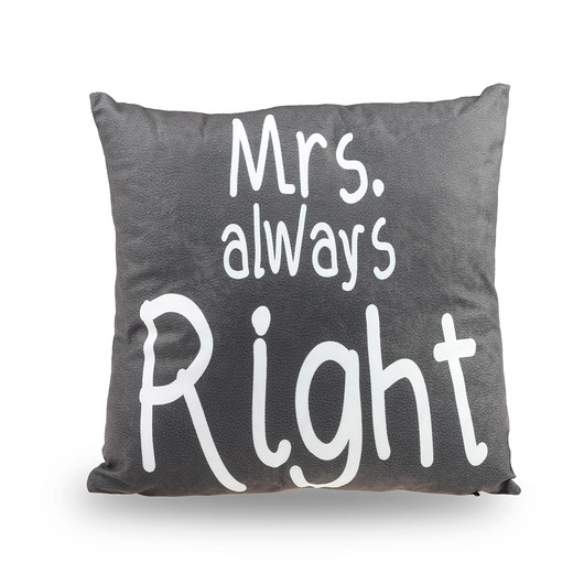 Poduszka dekoracyjna Mrs. always Right MIA home
