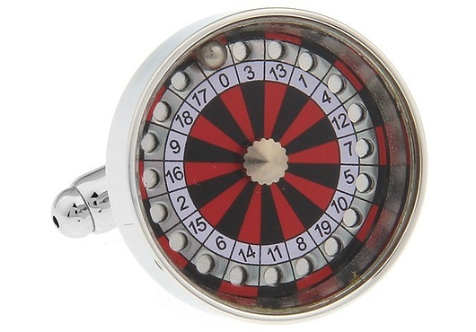 spinki do mankietów SPINKI DO MANKIETÓW koszuli MANKIETU ruletka poker