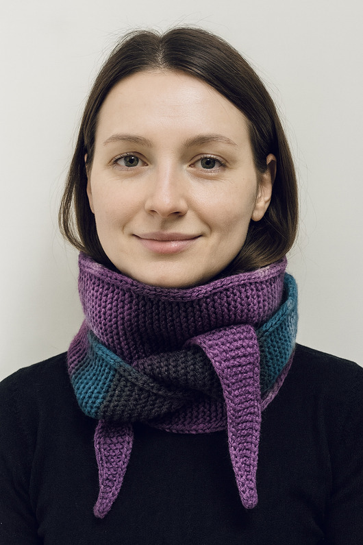 szale damskie Ręcznie robiony duży ciepły szalik komin otulacz Sophie